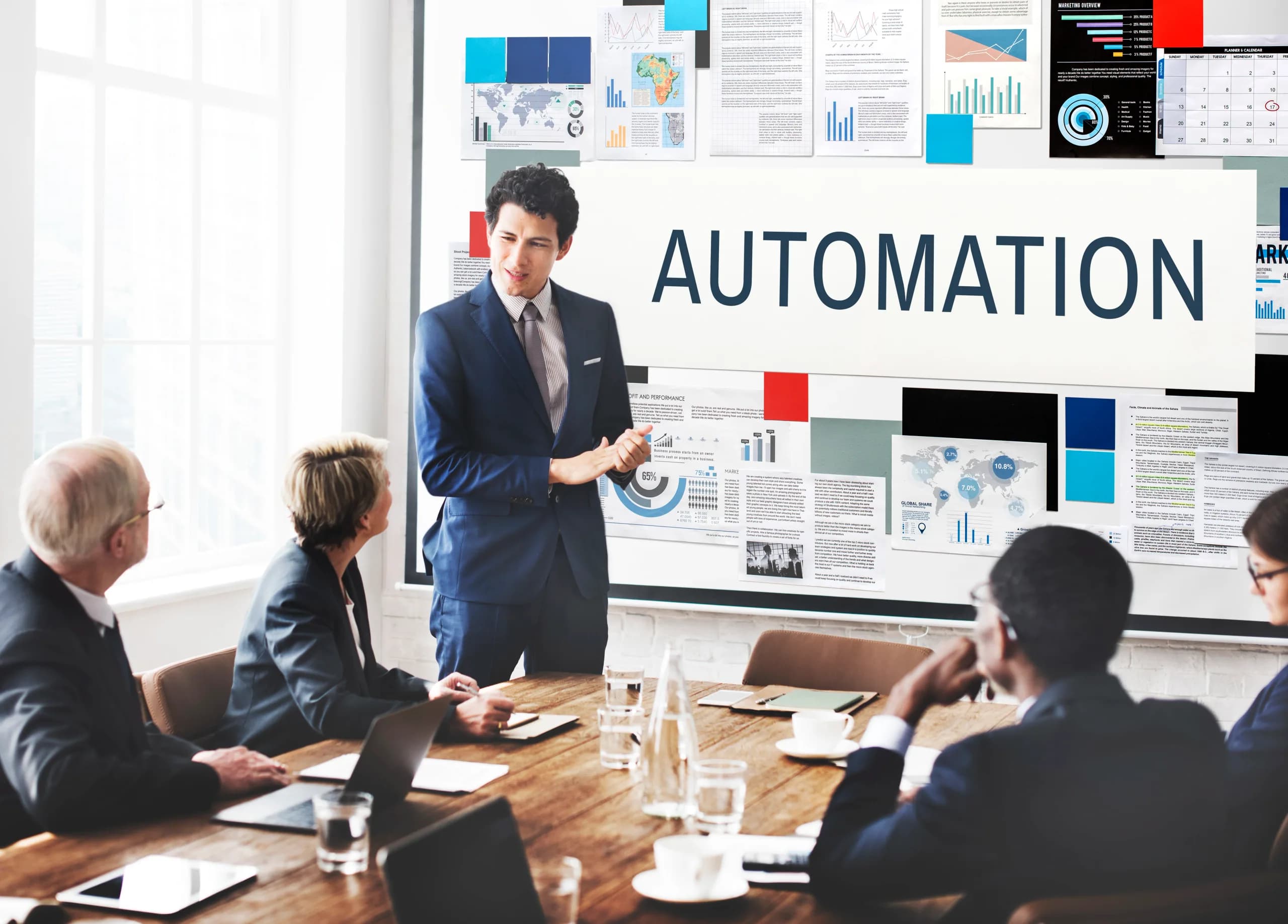 Automated production line illustrating inventory management software tracking stock across locations