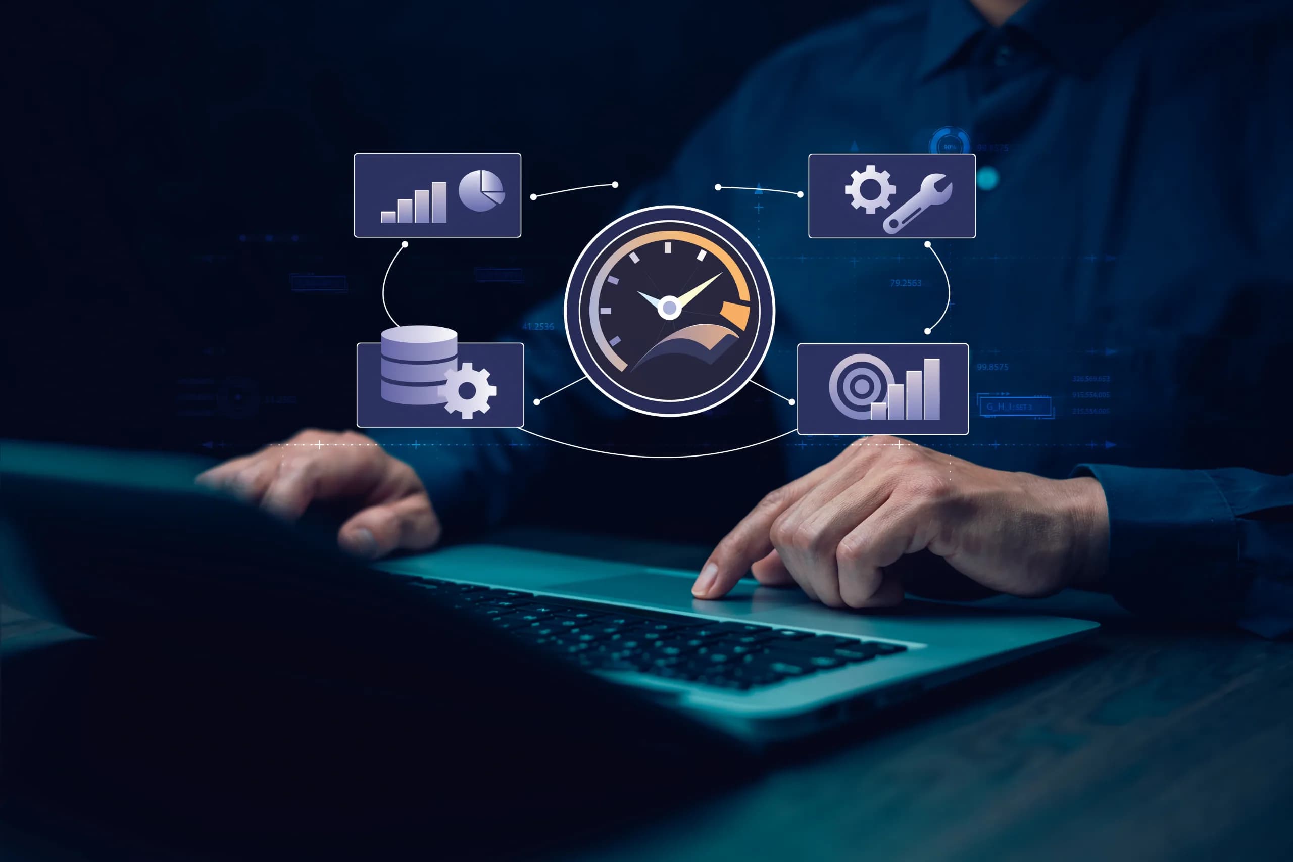 Finance dashboard showing bank feed lines matched by bank reconciliation software