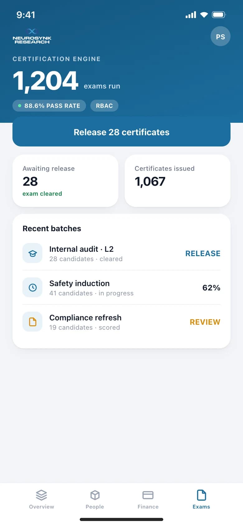 Director app — certification